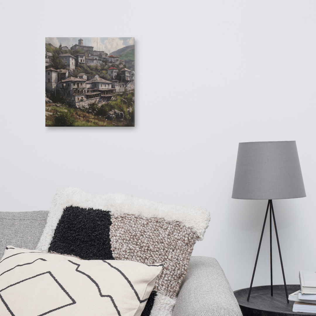 Gjirokastër Old Town - Digital Oil Print on Canvas - Image 5
