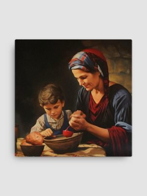 Gatimet e Nanes - Digital Oil Print on Canvas