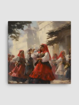 Valle Shqiptare - Digital Oil Print on Canvas