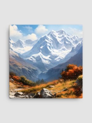 Alpet Shqiptare Vjeshtore - Digital Oil Print on Canvas