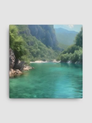 canvas-in-16x16-wall-6504fd915c045.jpg Lumi I Shales Waterscape - Digital Oil Print on Canvas